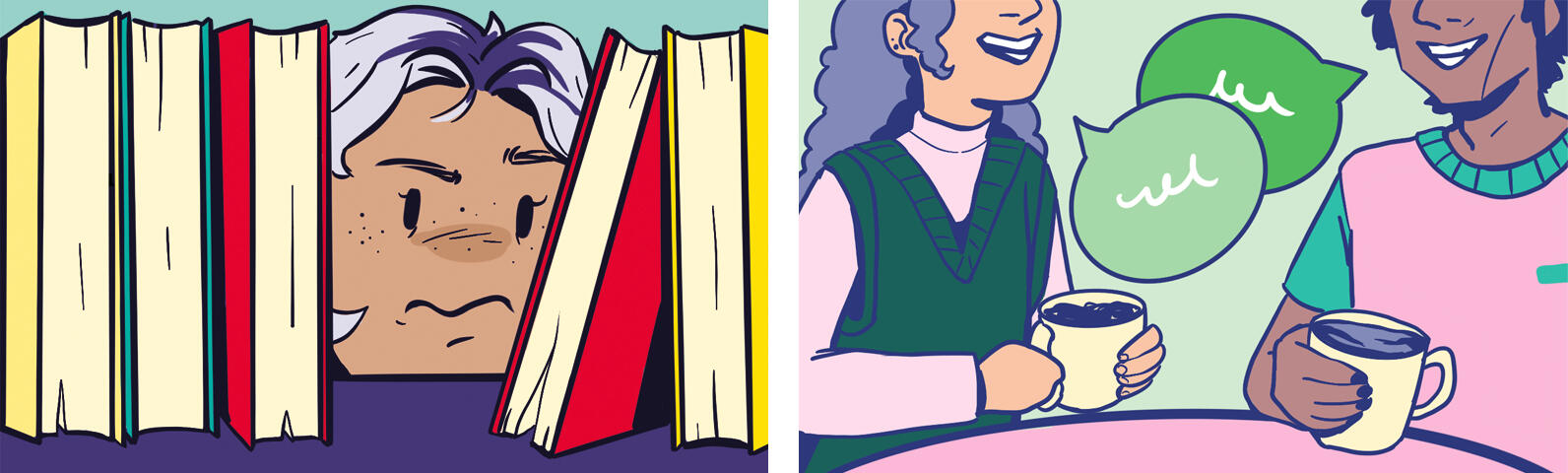 Illustrationer till Malmö Universitets nyhetsbrev